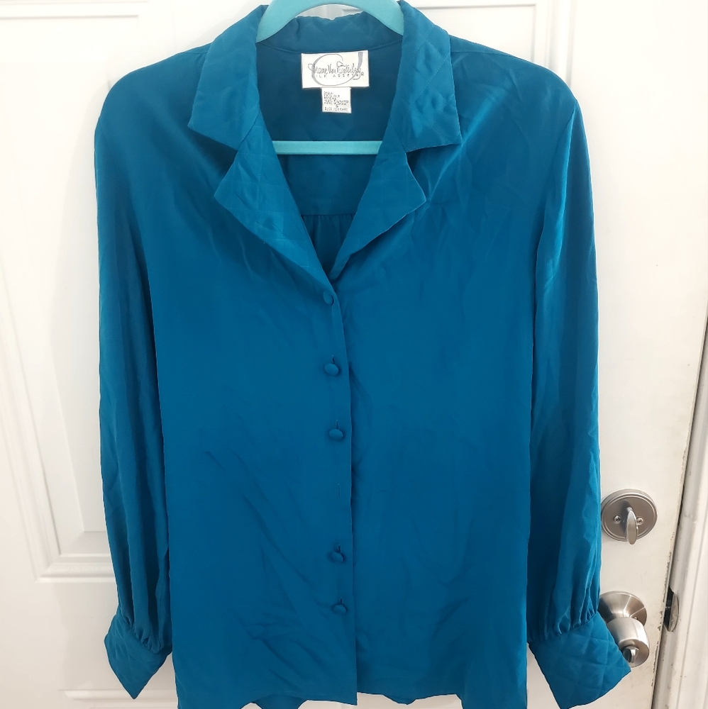 Diane Von Furstenberg Silk Button-Down Shirt